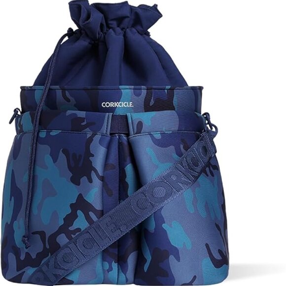 Corkcicle Beverage Bucket Cooler Bag, Navy Camo, 10.5” x 12” - Picture 1 of 3